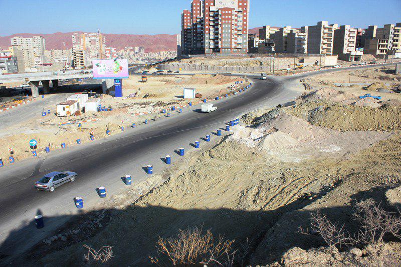 اتمام عملیات عمرانی ۴ رمپ تقاطع غیر هم سطح با پایان احداث پل استانداری به نصر