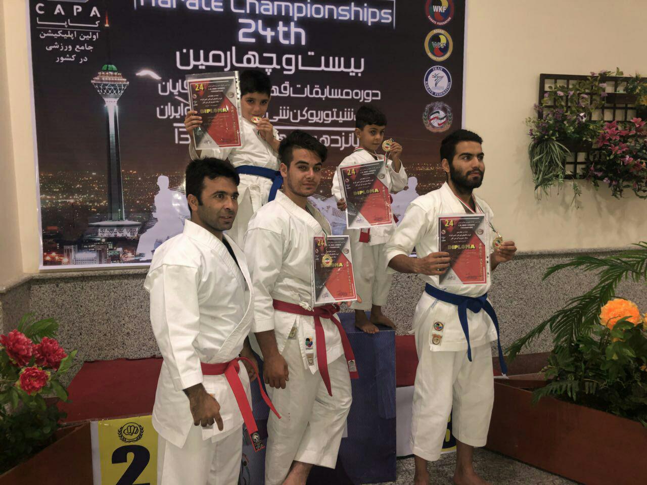 درخشش کاراته کاران آذربایجان شرقی در مسابقات کشوری