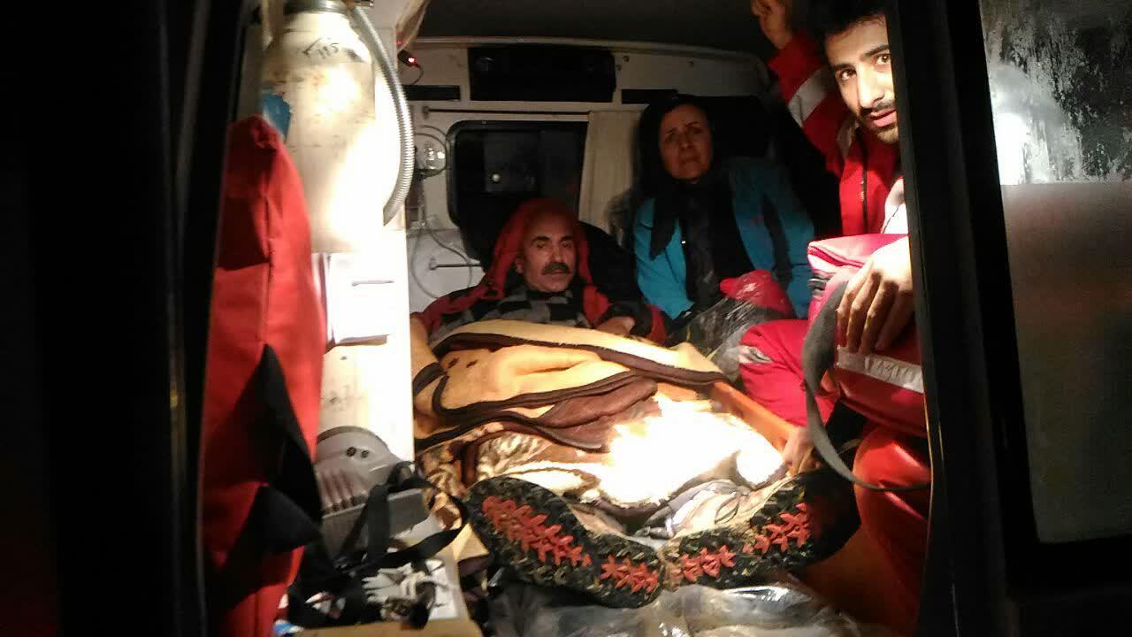 نجات گروه کوهنورد مرد و زن از کوه‌های روستای الماس بخش تسوج