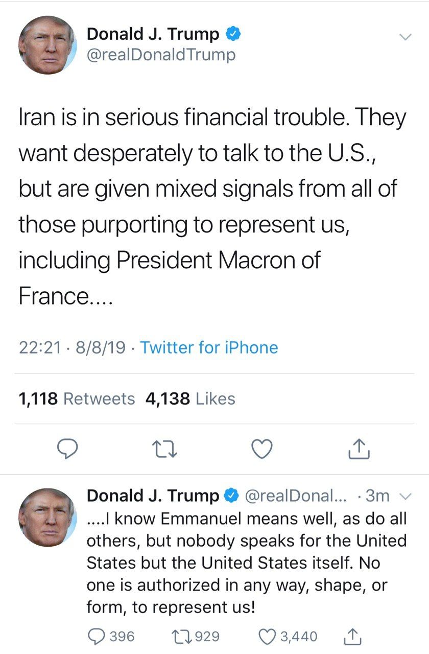 تازه ترين اظهارات ترامپ در مورد ايران