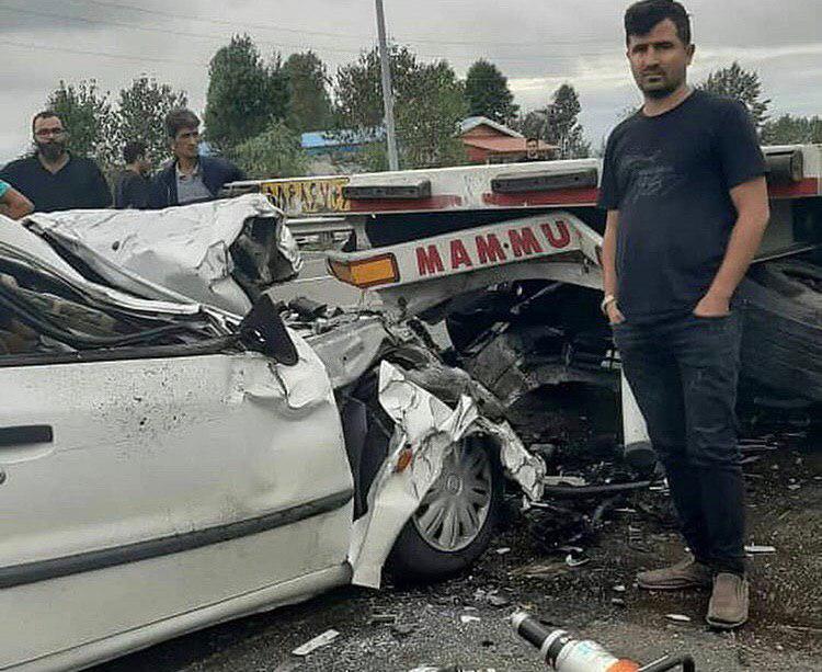 تصادف سرمربی ملوان (+عکس)