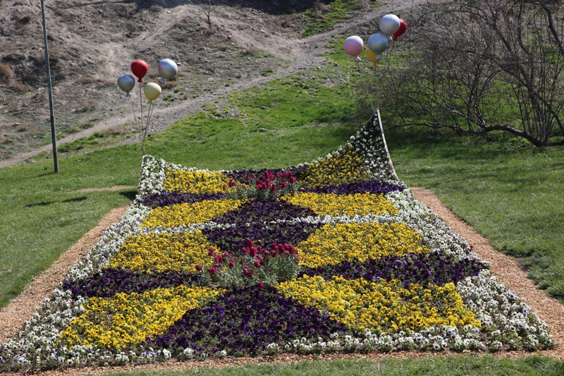 جنوب غرب تبریز با بیش از ۷۰ هزار گل آراسته شد