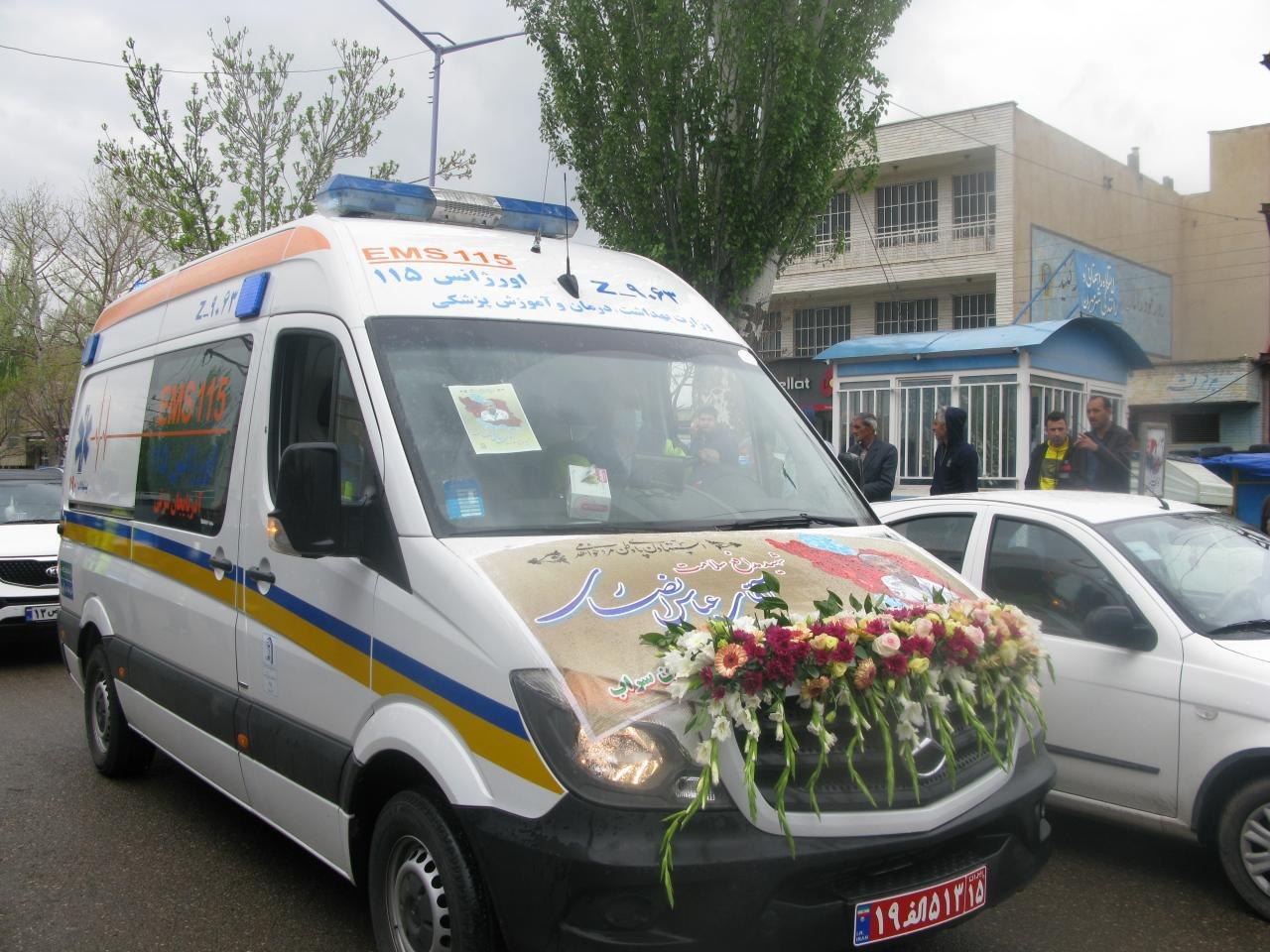 پیکر اولین شهید مدافع سلامت اورژانس استان آذربایجانشرقی در مهربان به خاک سپرده شد.