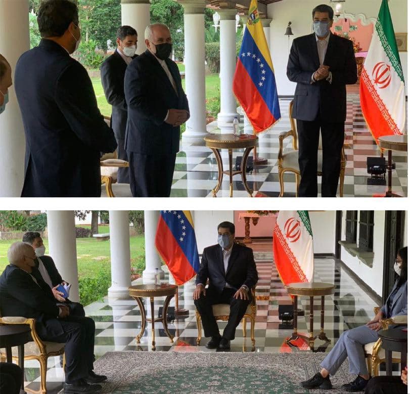 دیدار ظریف با رئیس جمهور ونزوئلا (عکس)