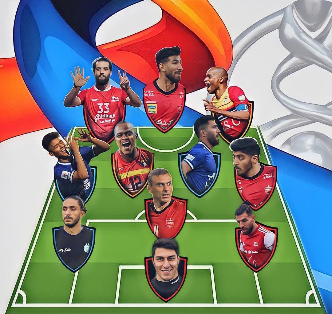 ترکیب منتخب از چهار نماینده آسیایی با حضور سه بازیکن از تراکتور