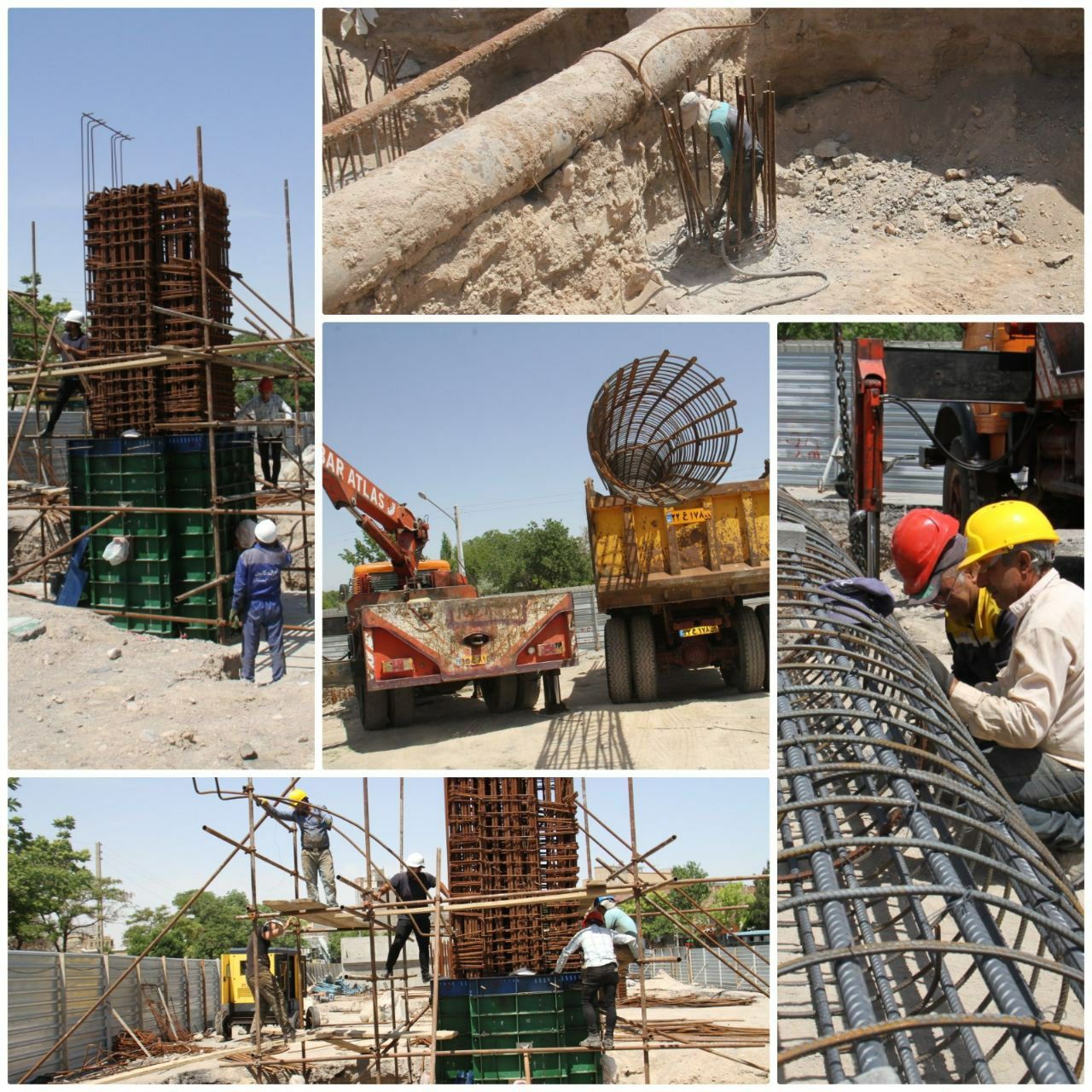 گزارش تصویری از ادامه عملیات در پروژه تقاطع غیر همسطح ارتش