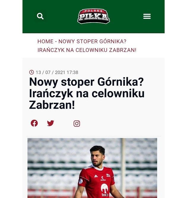 مدافع سابق تراکتور مورد توجه یک باشگاه لهستانی