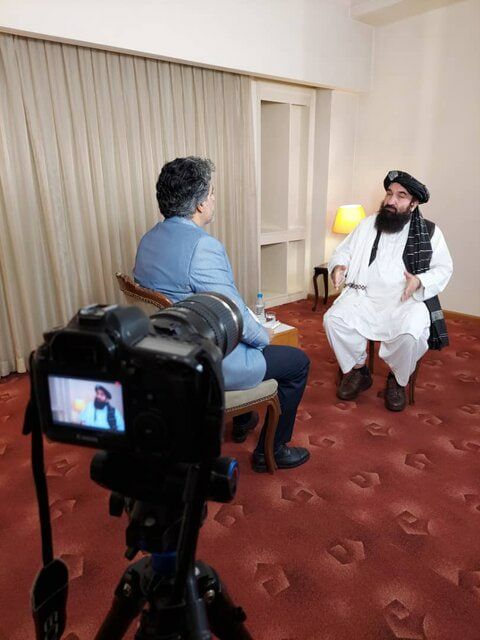 مصاحبه صداوسیما با یکی از رهبران طالبان