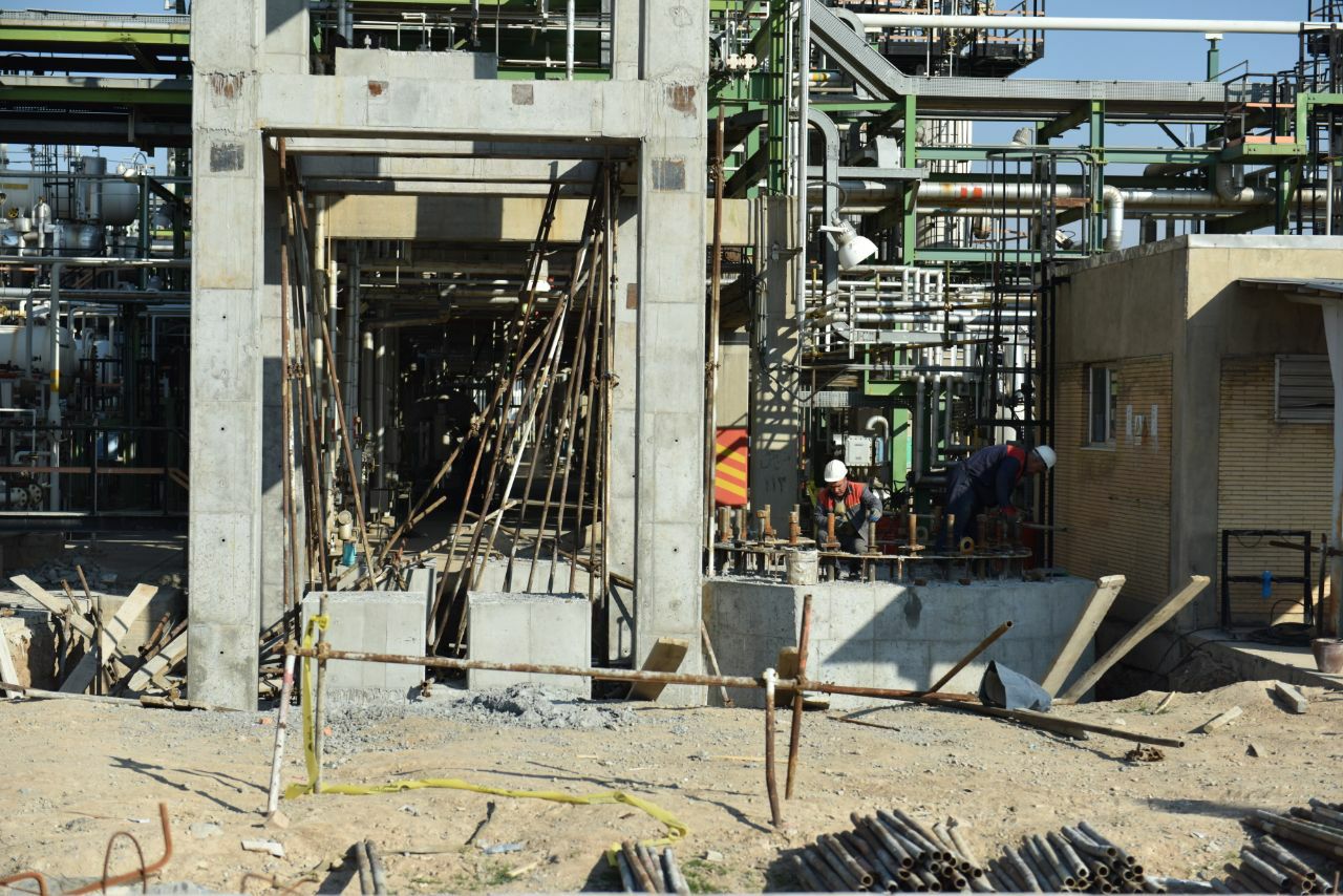 روند چشمگیر پیشرفت پروژه گام زدائی یکی دیگر از پروژه های توسعه ای پتروشیمی تبریز