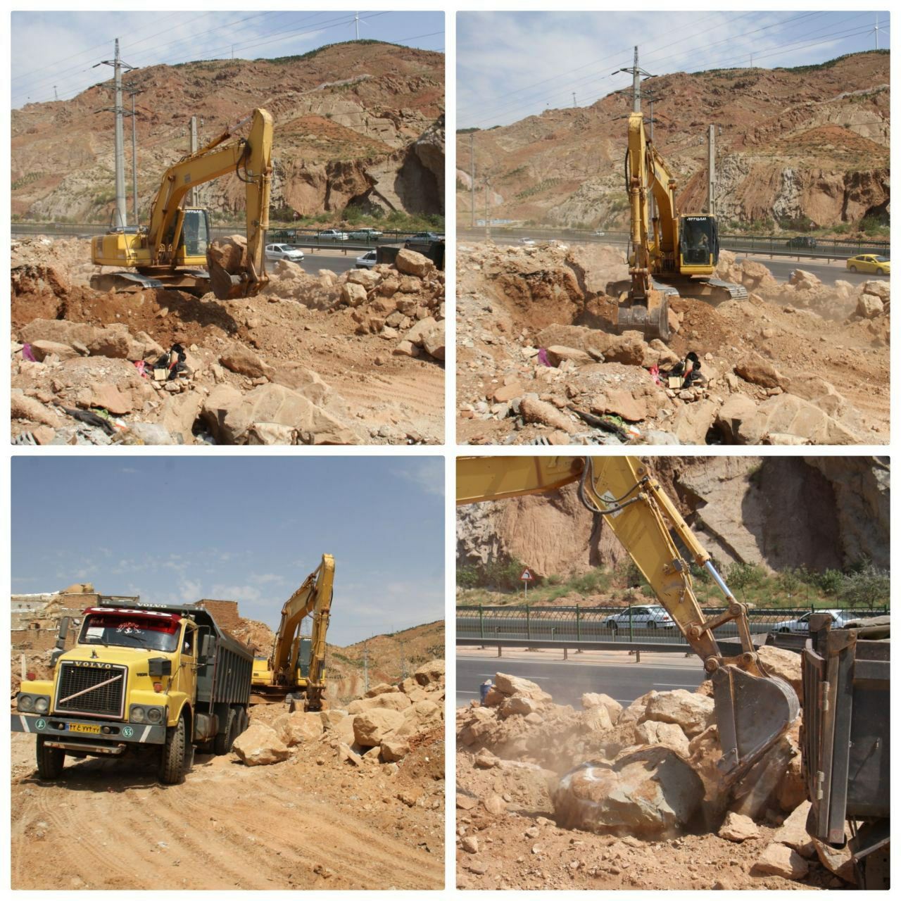 وضعیت  فعلی پروژه رمپ خروجی آخر خیابان شهید رجائی(یوسف آباد) به اتوبان پاسداران