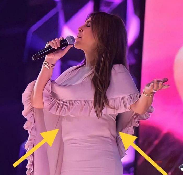 خواننده عرب با جلیقه ضدگلوله در کنسرت