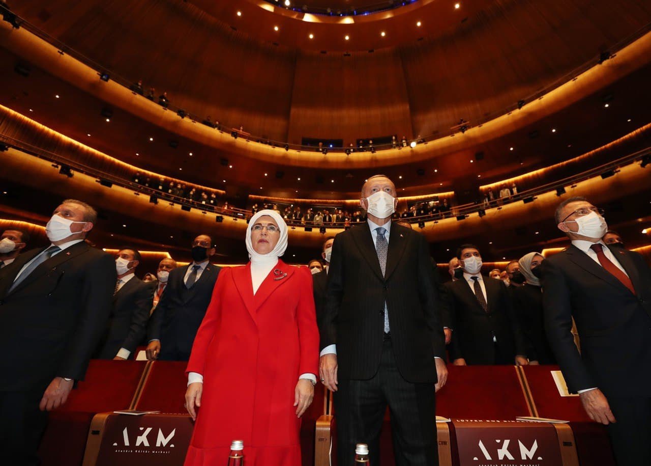 افتتاح مرکز فرهنگی آتاترک در استانبول با حضور اردوغان (رئیس جمهوری ترکیه)