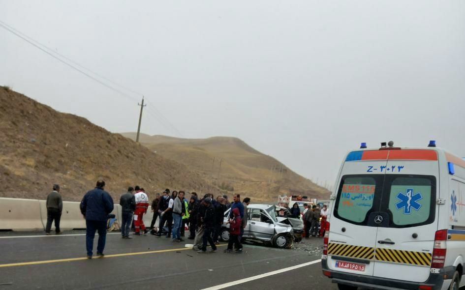 برخورد شاخ به شاخ ۲ خودرو در آذربایجان شرقی یک فوتی برجای گذاشت