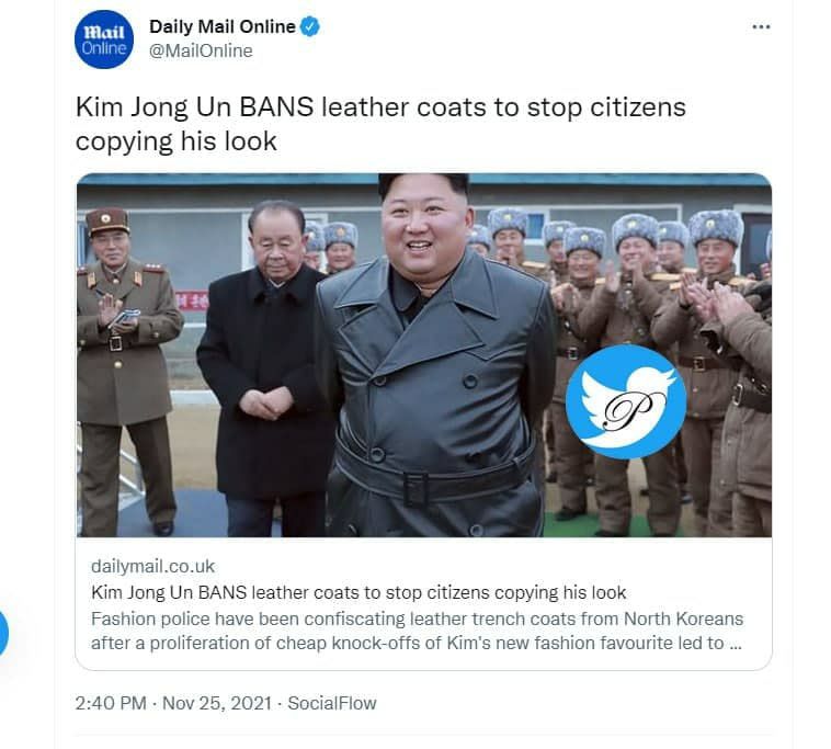 ممنوع شدن پوشیدن پالتو چرمی در کره شمالی از بیم شبیه شدن با کیم جونگ اون