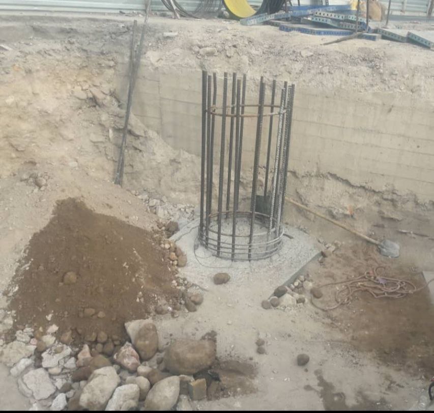 اتمام ۷۹  مورد بتن ریزی شمع در  تقاطع غیر همسطح ارتش