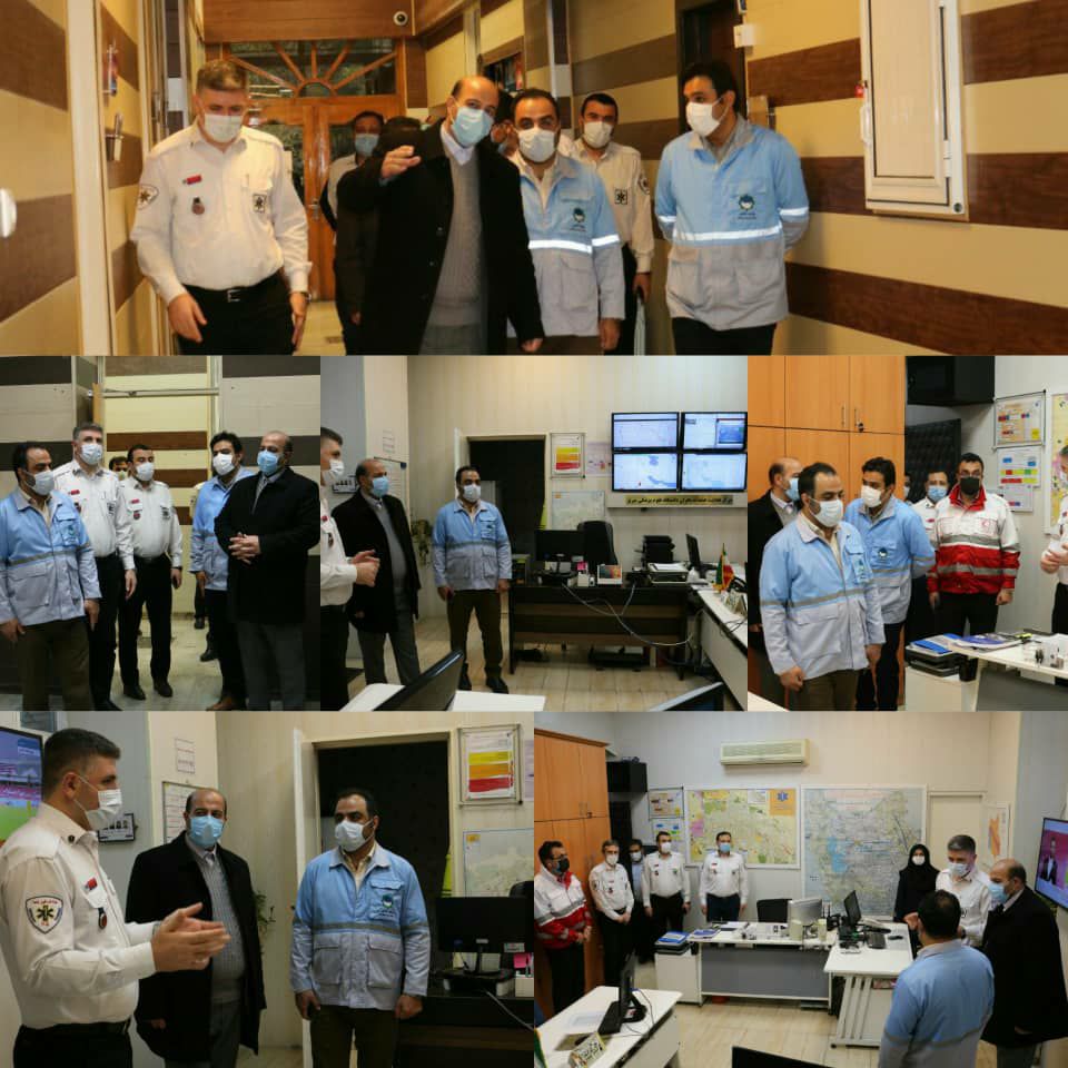 حضور معاون مدیربحران کشور در مرکز اورژانس استان آذربایجان شرقی