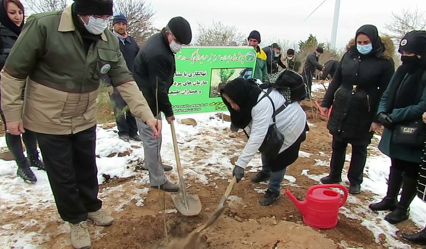 پویش نهالکاری به یاد هر شهید هزار درخت در تبریز
