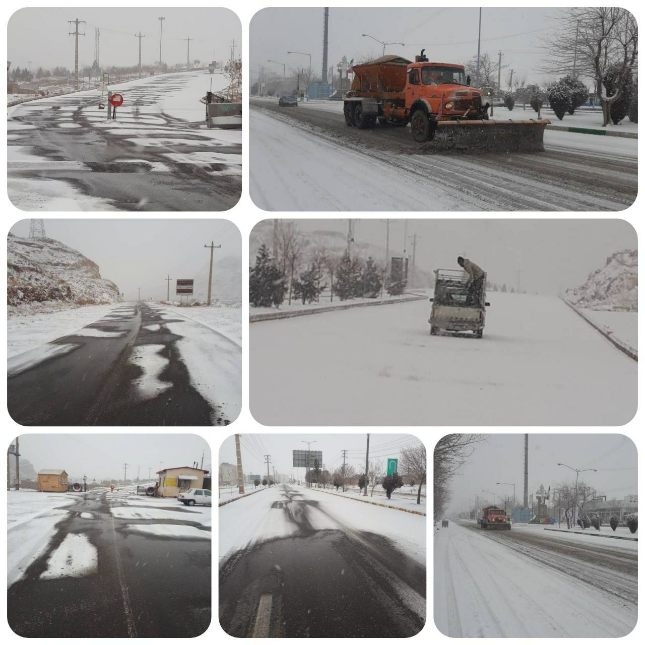 تداوم عملیات برف روبی در نقاط مختلف شهر جلفا