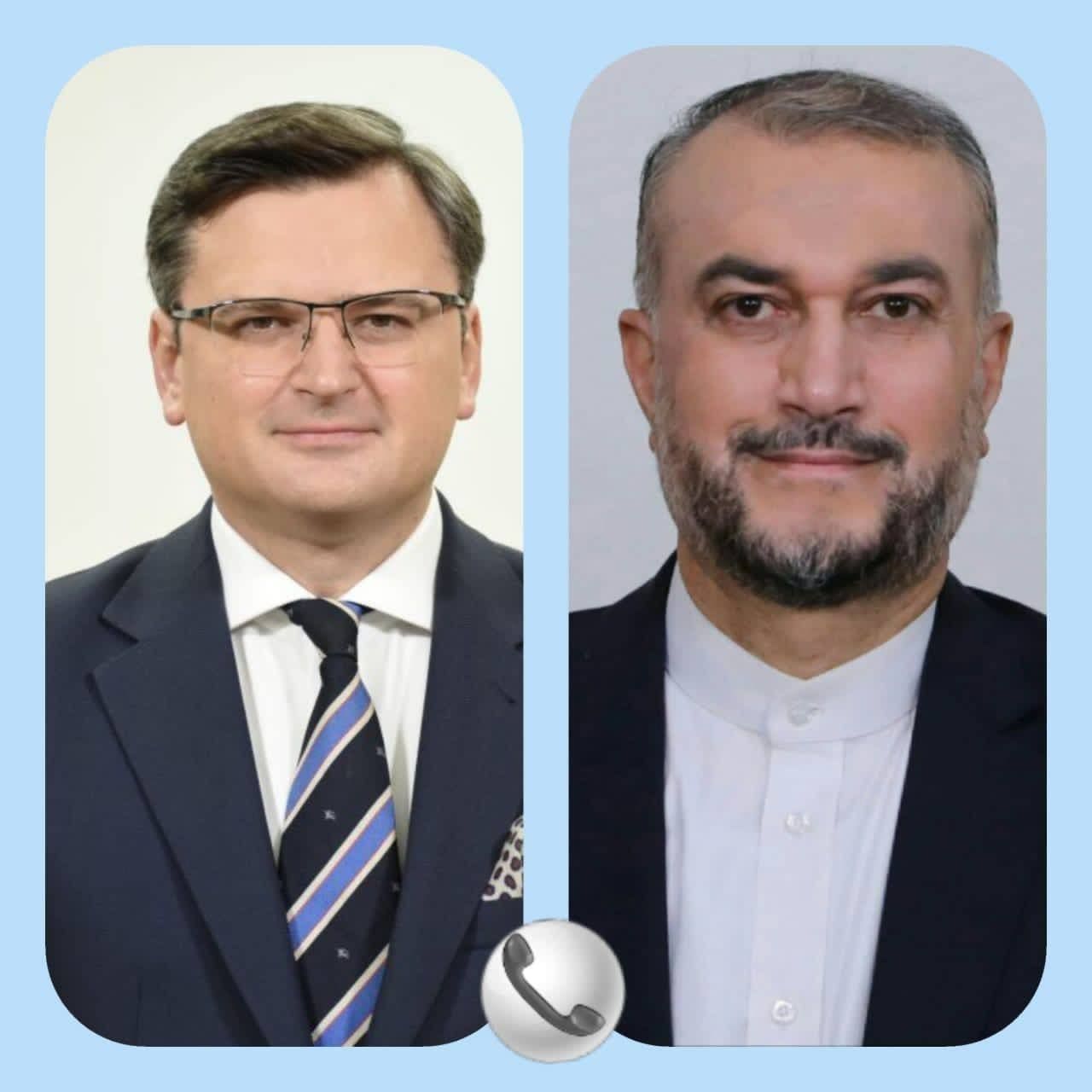گفتگوی تلفنی وزیران خارجه ایران و اوکراین
