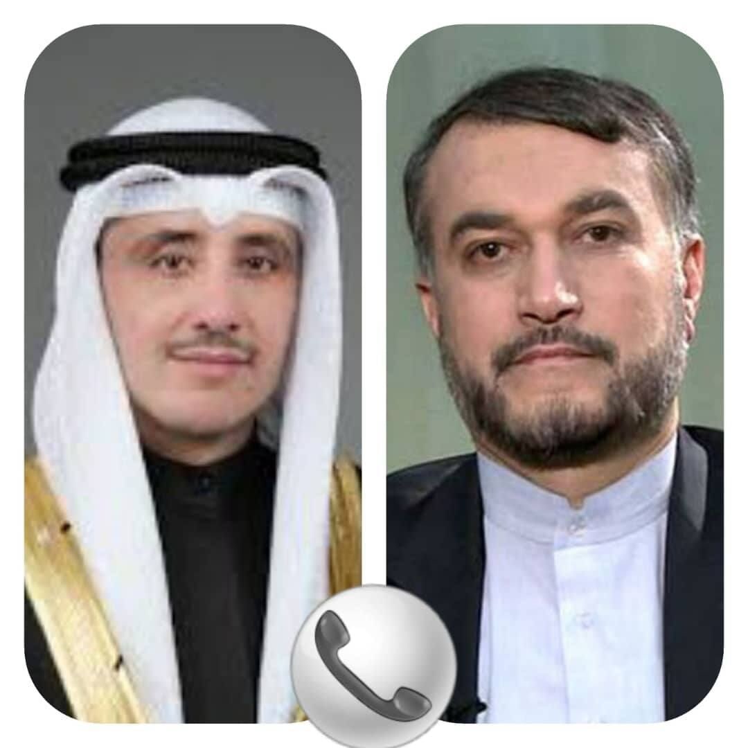 گفت وگوی تلفنی وزیر خارجه با همتای کویتی