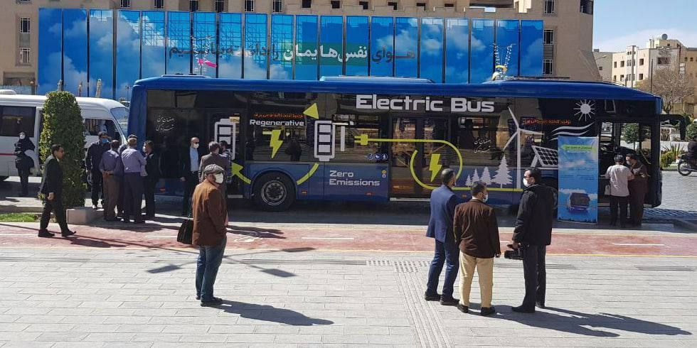 آزمایش اتوبوس برقی در تبریز
