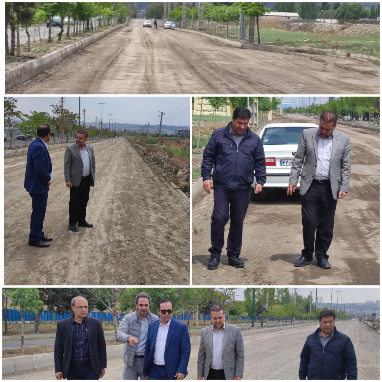 اجرای آسفالت ریزی جاده صنعت قراملک توسط سازمان عمران شهرداری تبریز