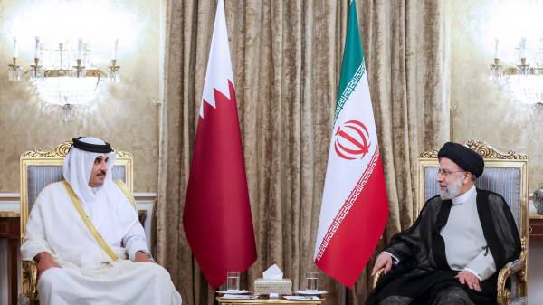 دیدار و گفتگوی رئیس جمهور و امیر قطر