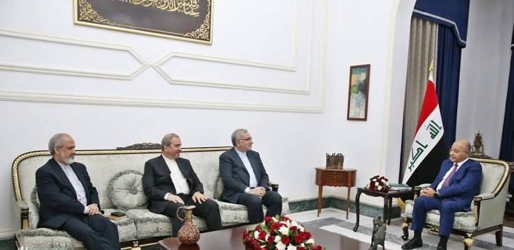 دیدار وزیر بهداشت ایران با رئیس جمهور عراق در بغداد