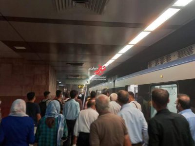 نقص فنی جعبه شارژ عامل ایجاد صدای بلند در مترو تبریز