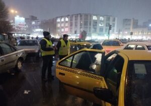 تشدید نظارت بر تاکسی‌ها در روزهای برفی و ساماندهی تاکسی‌های ون