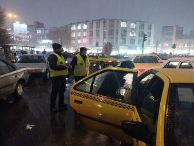 تشدید نظارت بر تاکسی‌ها در روزهای برفی و ساماندهی تاکسی‌های ون