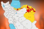 نقشه‌ افت فشار گاز در کشور تا این لحظه/ وضعیت هشدار برای ۵ استان