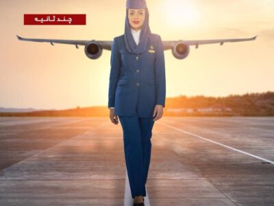 بنر تبلیغاتی شرکت هواپیمایی عربستان به مناسبت هشتم مارس، روز جهانی زن