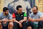 شوخی و خنده دو کشتی‌گیر تیم ملی پس از درگیری جنجالی