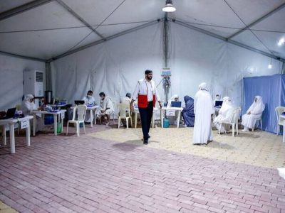 آمار مراجعات به بیمارستان صحرایی هلال‌احمر در سرزمین منا