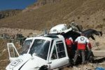 سقوط بالگرد اورژانس در منطقه اجم کهگیلویه
