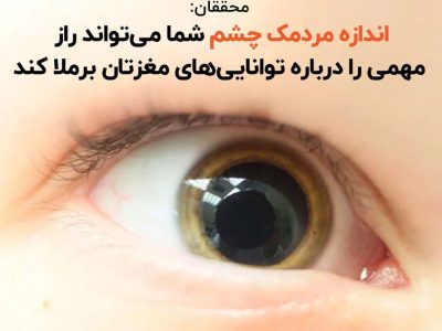محققان: اندازه مردمک چشم شما می‌تواند راز مهمی را درباره توانایی‌های مغزتان برملا کند