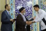 تجلیل امام جمعه تبریز و استاندارآذربایجان‌شرقی از والیبالیست باشگاه مس سونگون