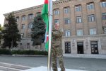 اولین سفر الهام علی اف به مرکز قره باغ/ پرچم آذربایجان برافراشته شد