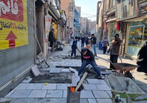 سنگفرش کوچه پستخانه مرمت و نوسازی می‌شود