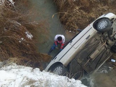 سقوط یک دستگاه سمند به دره با یک کشته در آذربایجان‌شرقی