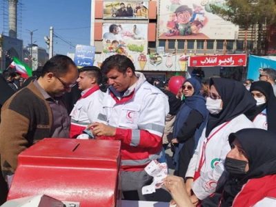 حضور بیش از ۸ هزار امدادگر در پوشش امدادی راهپیمایی ۲۲ بهمن