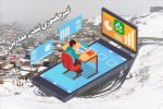 برف و کولاک مدارس ورزقان را غیر حضوری کرد