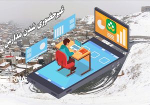 برف و کولاک مدارس ورزقان را غیر حضوری کرد