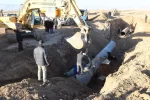 ترکیدگی خط لوله ۴۰ اینچ تبریز – بازرگان تعمیر شد