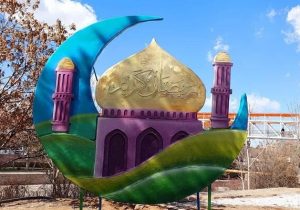 المان‌های مناسبتی رمضان در نقاط مختلف تبریز نصب شد