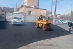 لکه‌گیری و آسفالت‌ریزی معابر مرکزی شهر در قالب استقبال از بهار