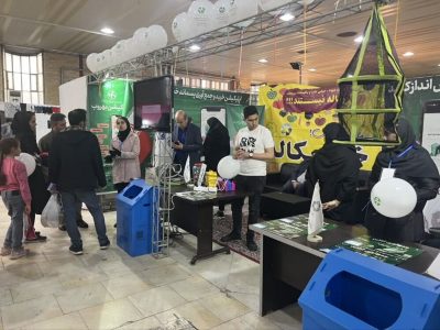 حضور غرفه آموزشی سازمان مدیریت پسماند شهرداری تبریز در نمایشگاه بهاره