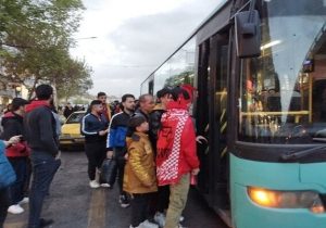سرویس‌دهی اتوبوسرانی تبریز به هواداران تراکتور