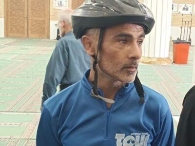 دوچرخه سوار تبریزی از محل شهادت تا محل خدمت امام جمعه شهید را رکاب زد